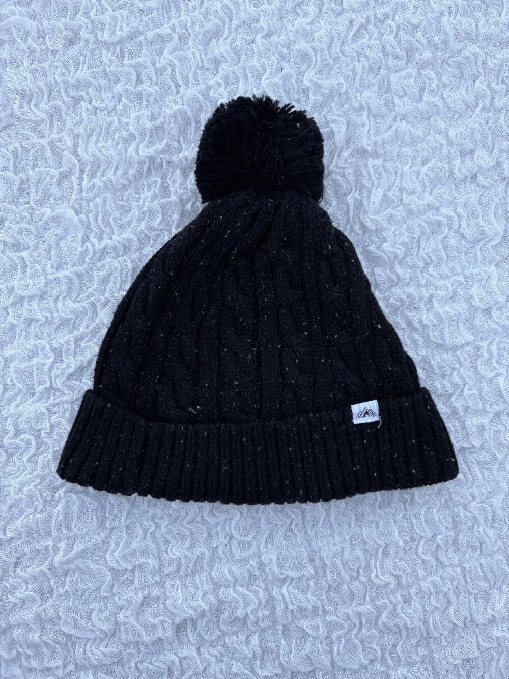 Black Pom Pom Beanie